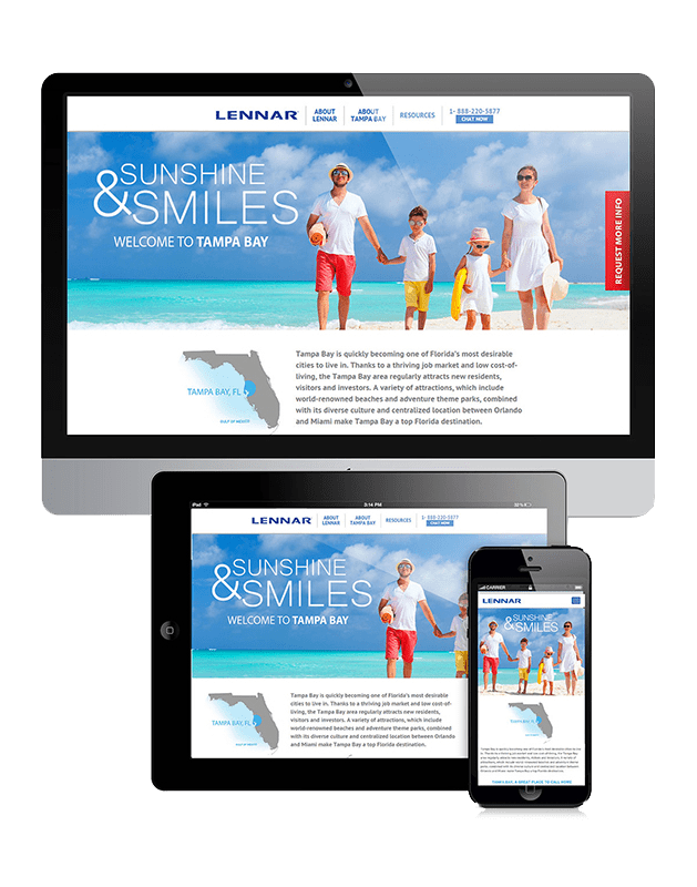 Lennar Homes Home Builder Marketing Case Study - 373% Increase in Online Conversions and 165 Decrease in CPL