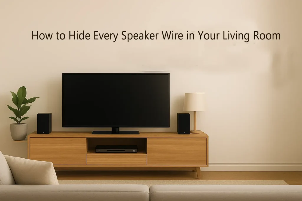 How to Hide Every Speaker Wire in Your Living Room