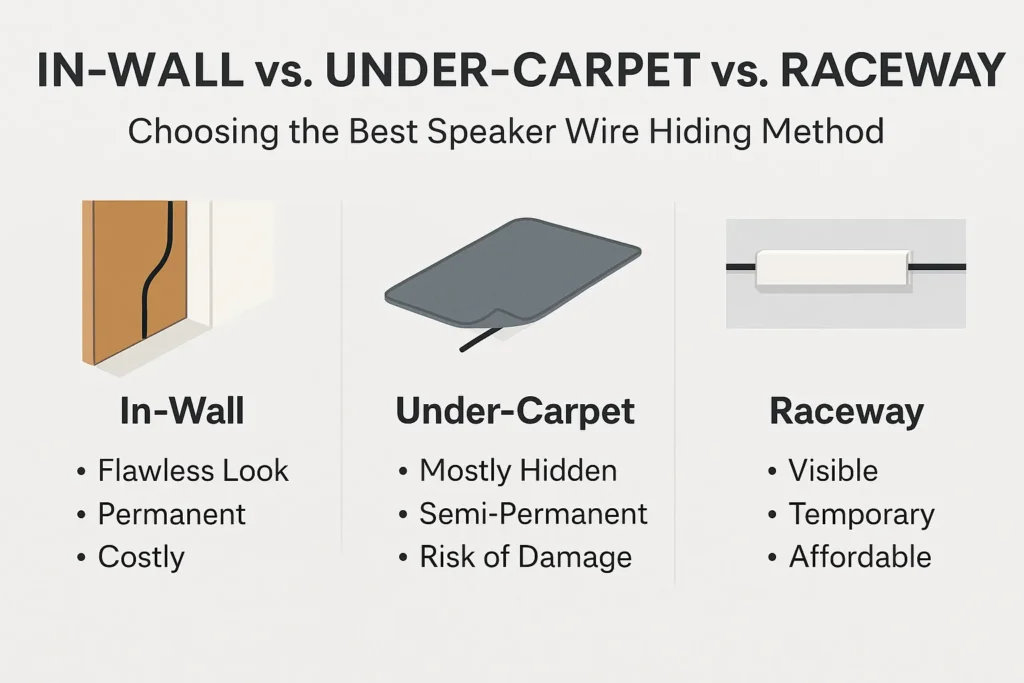Choosing the Best Speaker Wire Hiding Method