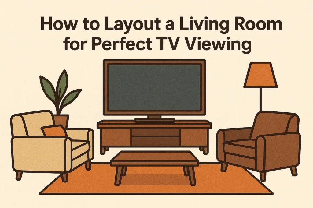 How to Layout a Living Room for Perfect TV Viewing