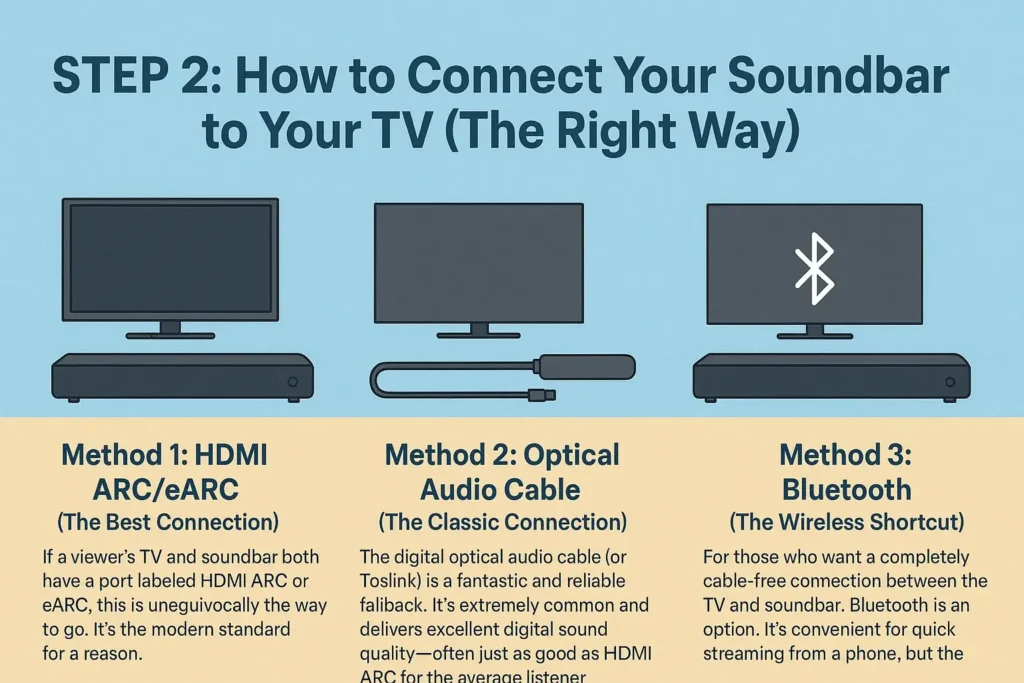 how to connect your soundbar to your tv