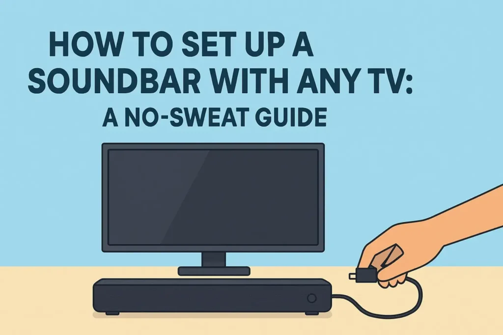 how to setup sounbar with tv